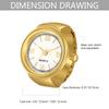 Novelty Finger Ring Watch Elastic Band Roman Numberals Quartz Watches Men Women