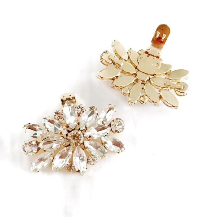 Shoe Clips Charms for Women Detachable Rhinestones Crystal Shoe Buckles Bridal Wedding Prom Party High Heel Decoration