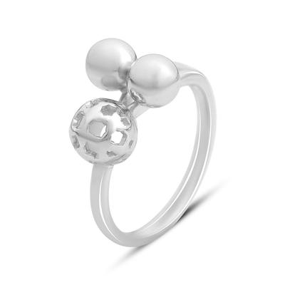 Silver Ring Without Stones, Product Weight 3.47 G (2161011)