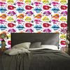 Colorful Lips Wallpaper for Living Room and Bedroom 50x1000