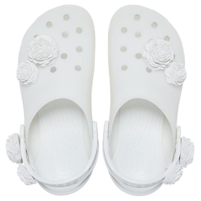 Crocs Fashion Elegant Outdoor Breathable Clogs Women White 211486-1NK