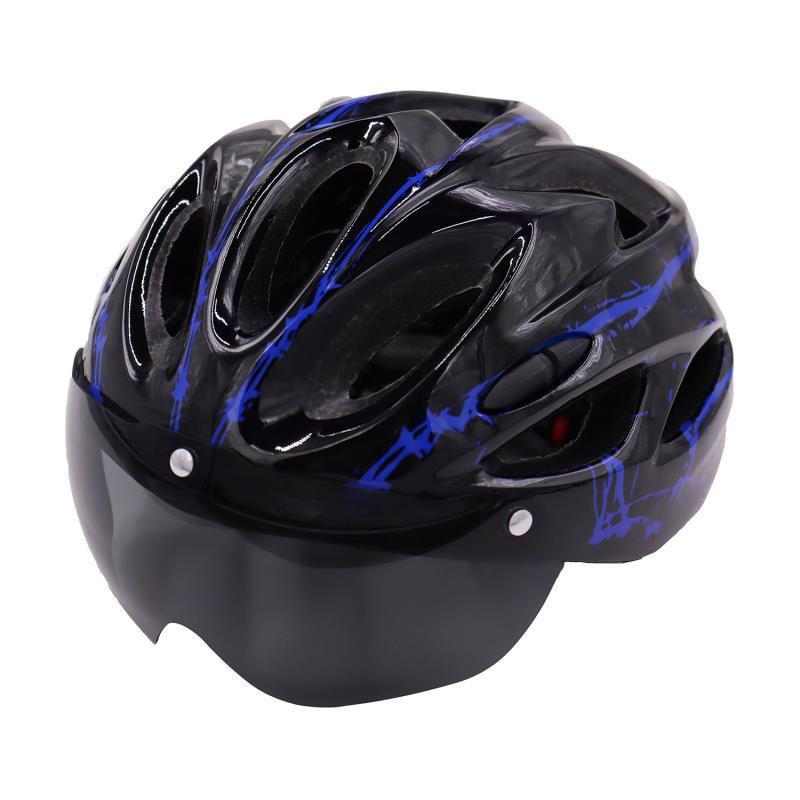 Unisex Cycling Helmet With Windproof Goggles Bike Motorcycle Scooter Outdoor Riding Safety Gear
