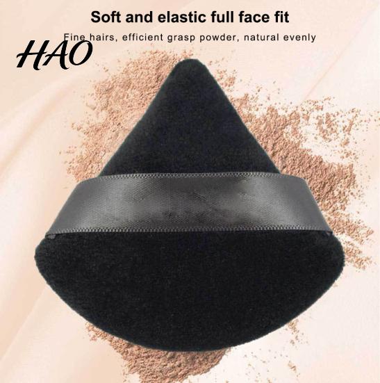 Soft Triangle Shape Powder Puff Washable Mini Cosmetics Reusable Cotton Face Lightweight Makeup Tools