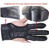 1Pc Faux Leather 3 Fingers High Elastic Guard Protective Archery Shooting Glove
