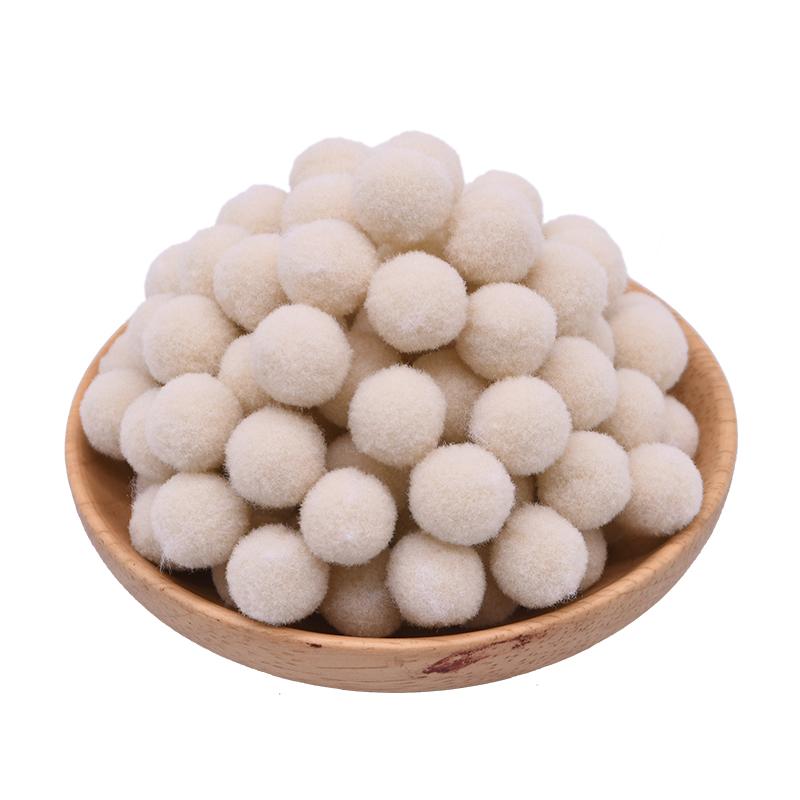 100Pcs 15-25mm Colorful Pompoms DIY Dolls Garment Handmade Material Soft Fluffy Pom Poms Ball For DIY Kids Toys Accessories
