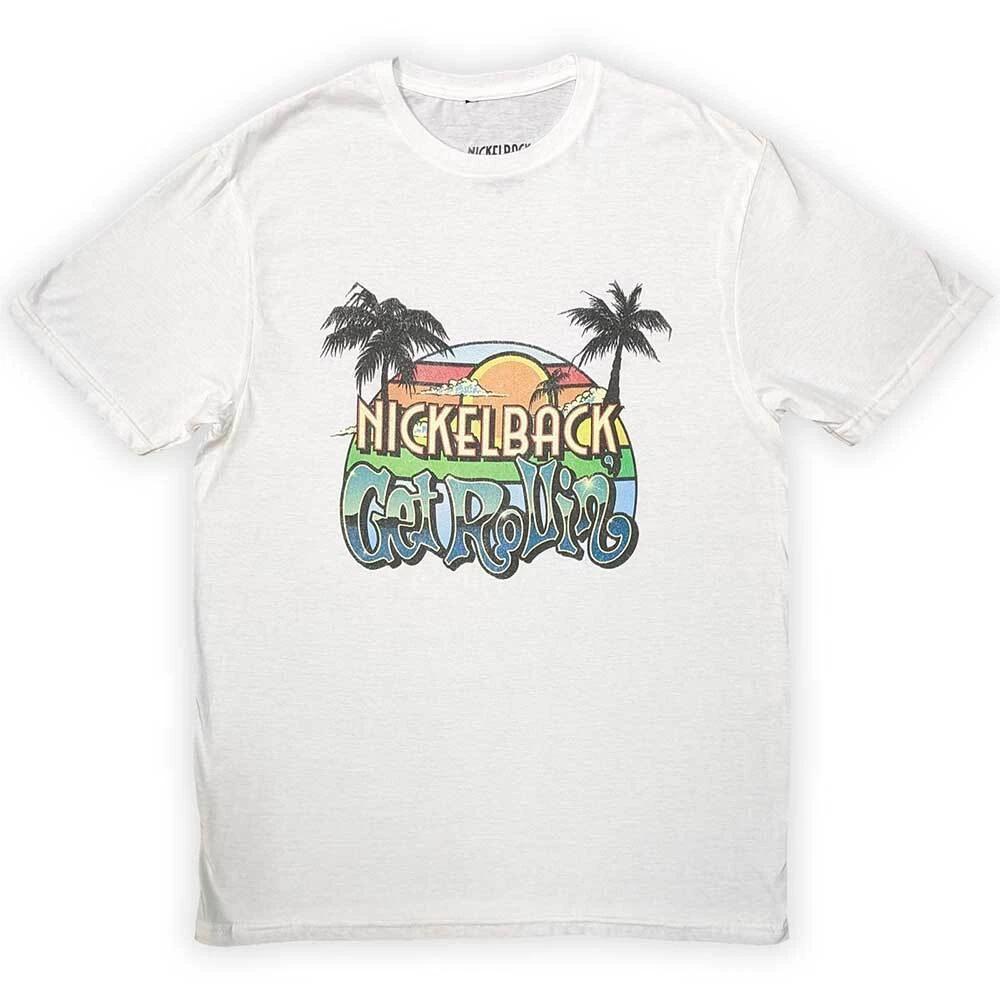 Nickelback Unisex T-Shirt: Get Rollin Sunset (X-Large) S