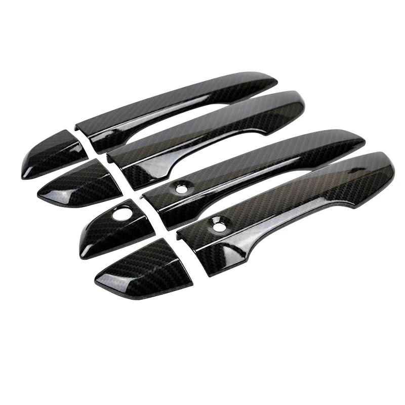 For Honda Civic 2016-2020 Carbon Fiber Style Car Exterior Door Handle Cover Trim Cover Accessories