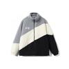 Fleece Staande Kraag Warme Geborduurde Sport Katoenen Jas Uniseks Bovenkleding Rots-Grijs AFMR494-1