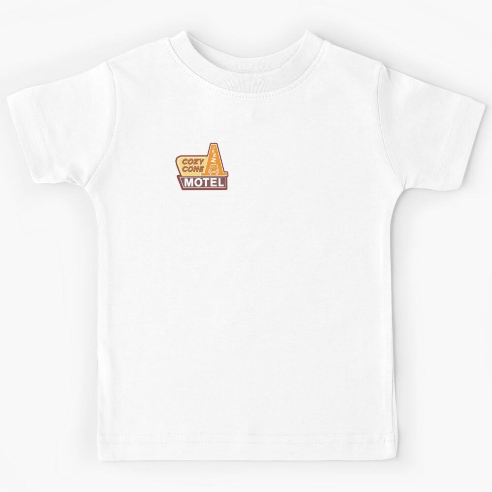 Cozy Cone Motel Radiator Springs Sticker Kids T-Shirt 140