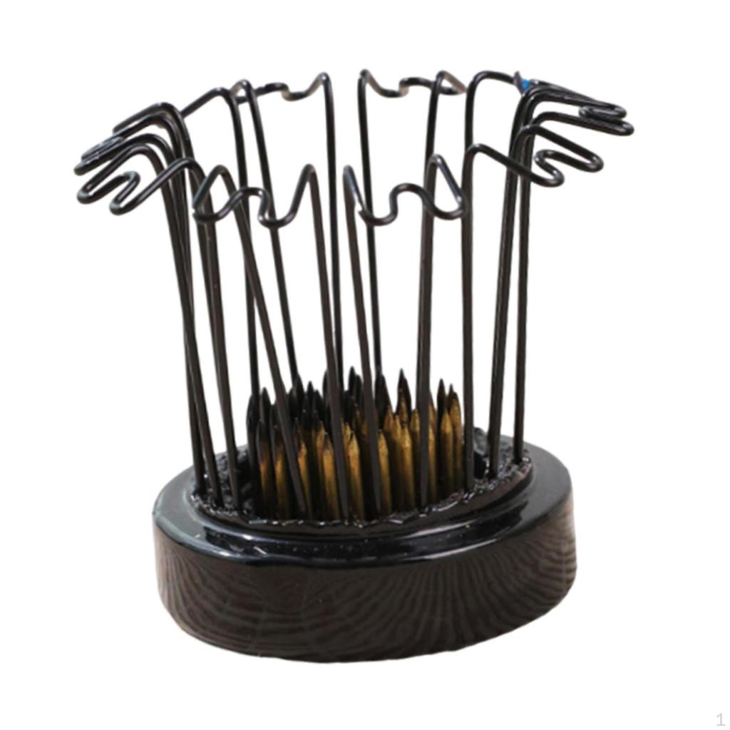 Chinese Flower Frog Holder Floral Arrangements Tool Weighted Metal Base for Kitchen Bedroom Decor