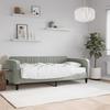 VidaXL Daybed with Mattress Light Grey 90x190 Cm Velvet 3197052