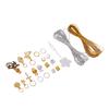 300pcs Dreadlocks Jewelry DIY Braids Accessories Hair Beader Gold Silver Thread Hair Pendants