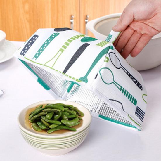 Food Insulation Cover Aluminum Foil Dish Cover Foldable Dining Table