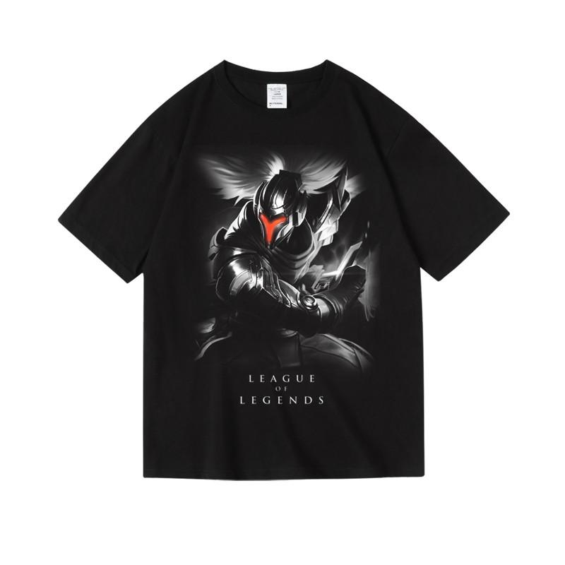 2024 Games LOL League of Legends Men's Printed Women's Cotton Crew Neck Short Sleeve Half Sleeve T-Shirt Men's Women's T-Shirt