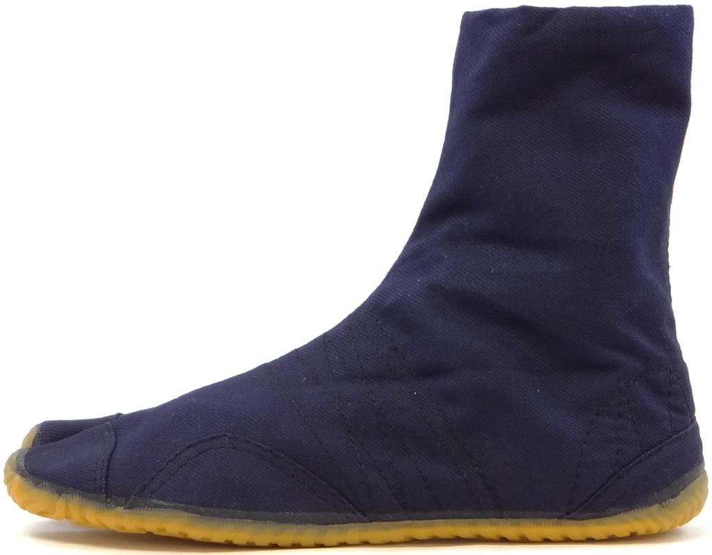 Rikioh Festival Tabi, New Barefoot Tabi II, 7-Piece Set, Navy Blue, 25.0 cm