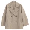 JOURNAL STANDARD Relume Beige Twill Double-breasted Short Trench Coat Coat F beigeUsed