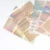 12 Sheet/24 Sheet Nail Art Vinyl Stencil Guide Sticker Manicure Curved Wave Laser Tip New