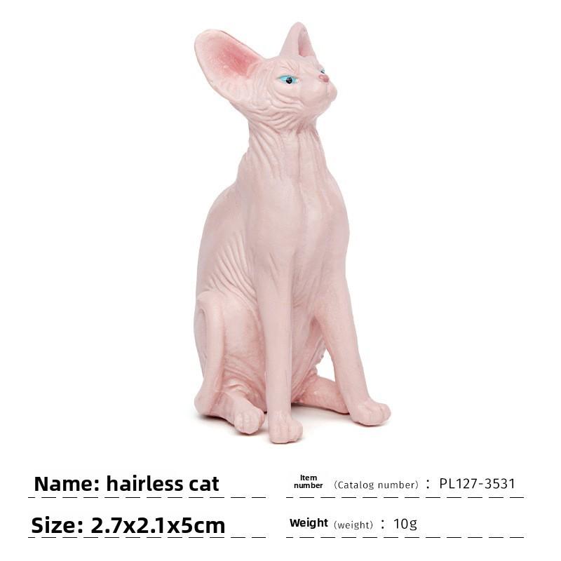 Calico Ragdoll Cat Cat Figure Model For Kids Learning Toy And Decorative Display