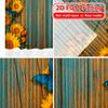 Set Of 2 Flat Printing Butterfly Sunflowers Pattern Curtains Polyester Decorations Kitchen Bedroom Modern Made Master Window Treatment