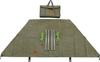 CAMPING MOON Campfire Reflector, Windshield, Camp Tent, Canvas with Stainless Steel Frame, Storage Case Included, Khaki, B-660