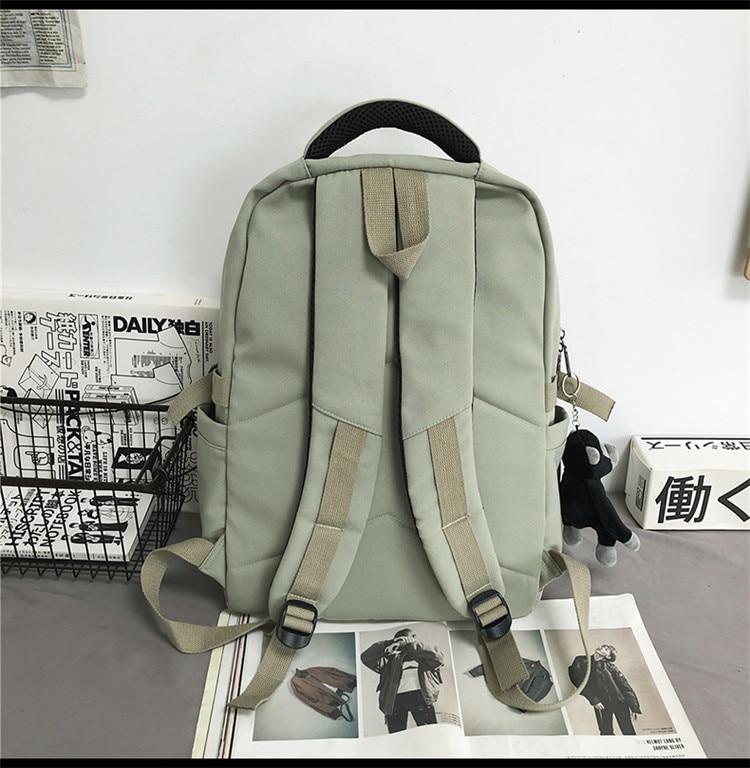 Dámské batohy Velkokapacitní nylonové cestovní batohy Sac A Dos Školní batoh pro dospívající dívky Taška na notebook Mochilas Para Mujer