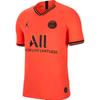 Logo Print V-Neck Straight Cut Short Sleeve Football Shirt Men Tops Orange AJ5264-613