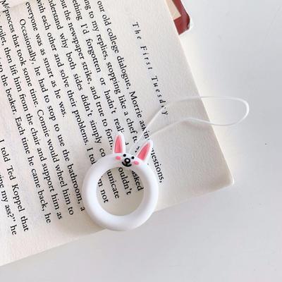Cartoon Lovely Silicone Ring Short Pendant Mobile Phone Universal Lanyard Key Ornaments