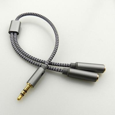 3.5mm Audio Splitter Y Jack 1 Macho para 2 Fêmeas M/F 3.5mm Adaptador de Conector de Fone de Ouvido Estéreo Acessórios para Fone de Ouvido