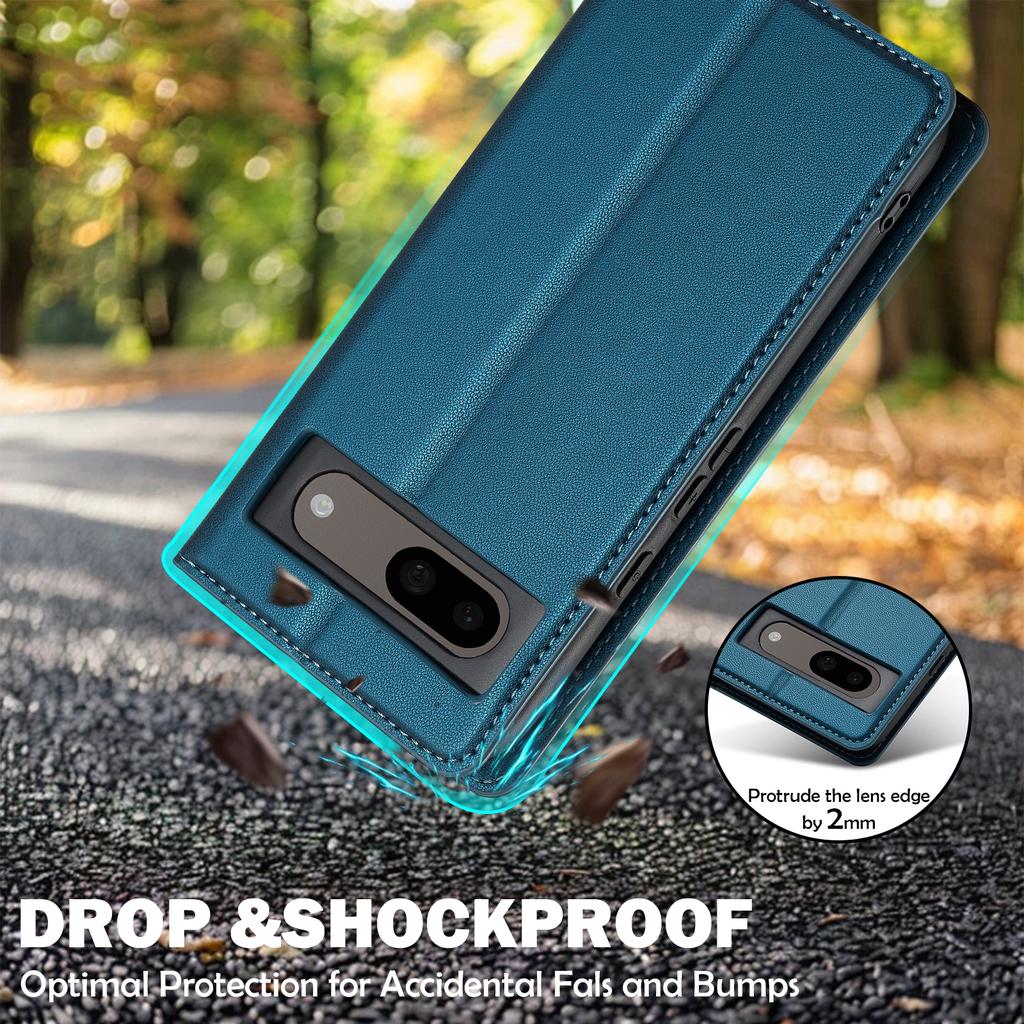 LC.IMEEKE L1 Series for Google Pixel 8a Case PU Leather Wallet Stand Protective Phone Cover