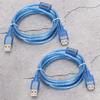 2Pcs Extension USB 2.0 Cable Male To Female Extender Data Adapter Cord 1.5Meters