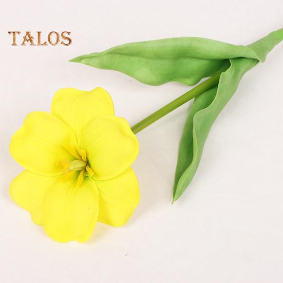 Simulated Tulips Bouquet Realistic Fake Flowers Home Decor Artificial Tulip Arrangement with Bendable Stems