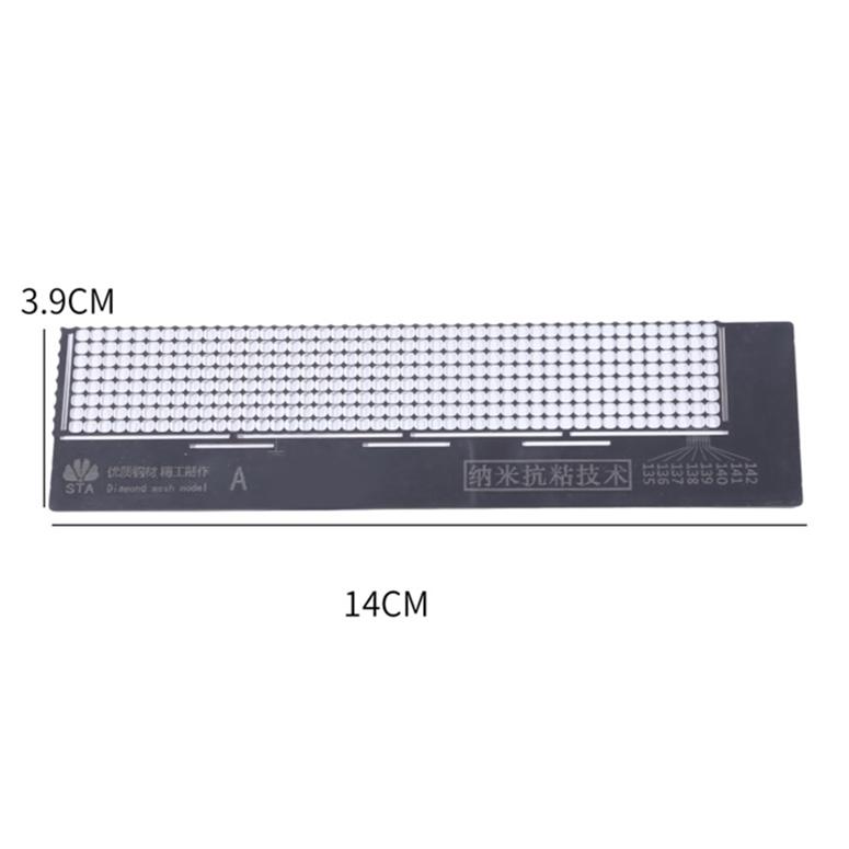 Accessories Storage Diamond Drawing Ruler Dot Drill Tool Mesh Ruler Stainless Steel Ruler Tool