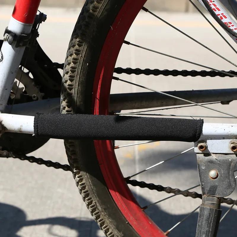 1/2 STUKS Fietsframe Kettingbeschermer Neopreen Polyester Beschermer Zwart Fietsketting Beschermingsaccessoire