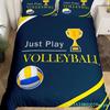 Volleyball Sport Bedding Set Sports Theme Duvet Cover King Queen Watercolor Volleyball Comforter Cover Ball Game Quilt Cover
