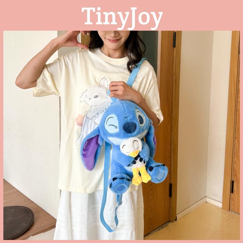 Cartoon Kids Plush Backpack With Zippered Compartment Breathability And