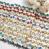 1Yard/90cm Rhinestone Border Multi-color Crystal Versatile Diamond Ribbon Self-adhesive DIY Diamond Strips
