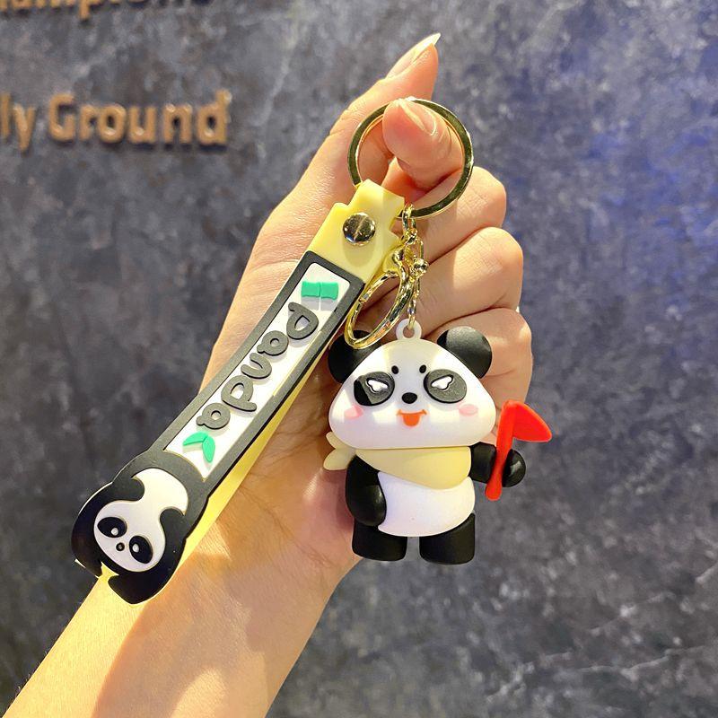 Cartoon Panda Keychain Pendant Panda Key Ring Key Chain Small Gifts Car Bag Pendant