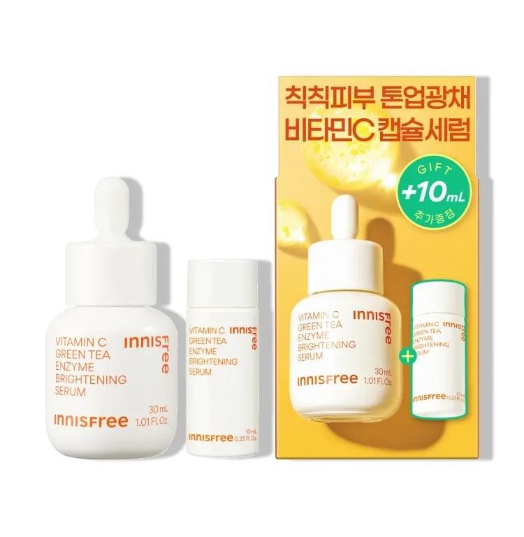 Innisfree Vitamin C Capsule Serum Brightening Dark Spot Care Set (30mL + 10mL)