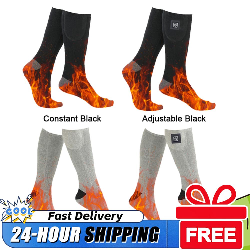 3 Level Temperature Winter Heating Socks Cold-Proof Winter Warm Thermal Socks Electric Heating Socks for Outdoor Skiing Hiking