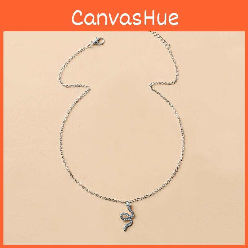 Snake Pendant Necklace For Women With Zinc Alloy Animal Design Summer Fashion Accessory