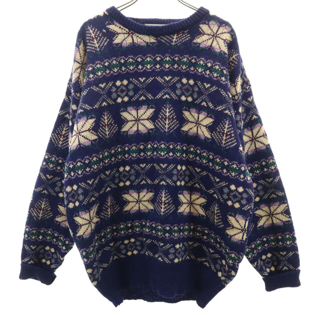 michael ross Baracuta made in England Nordic Pattern Long sleeve sweater Men's Used