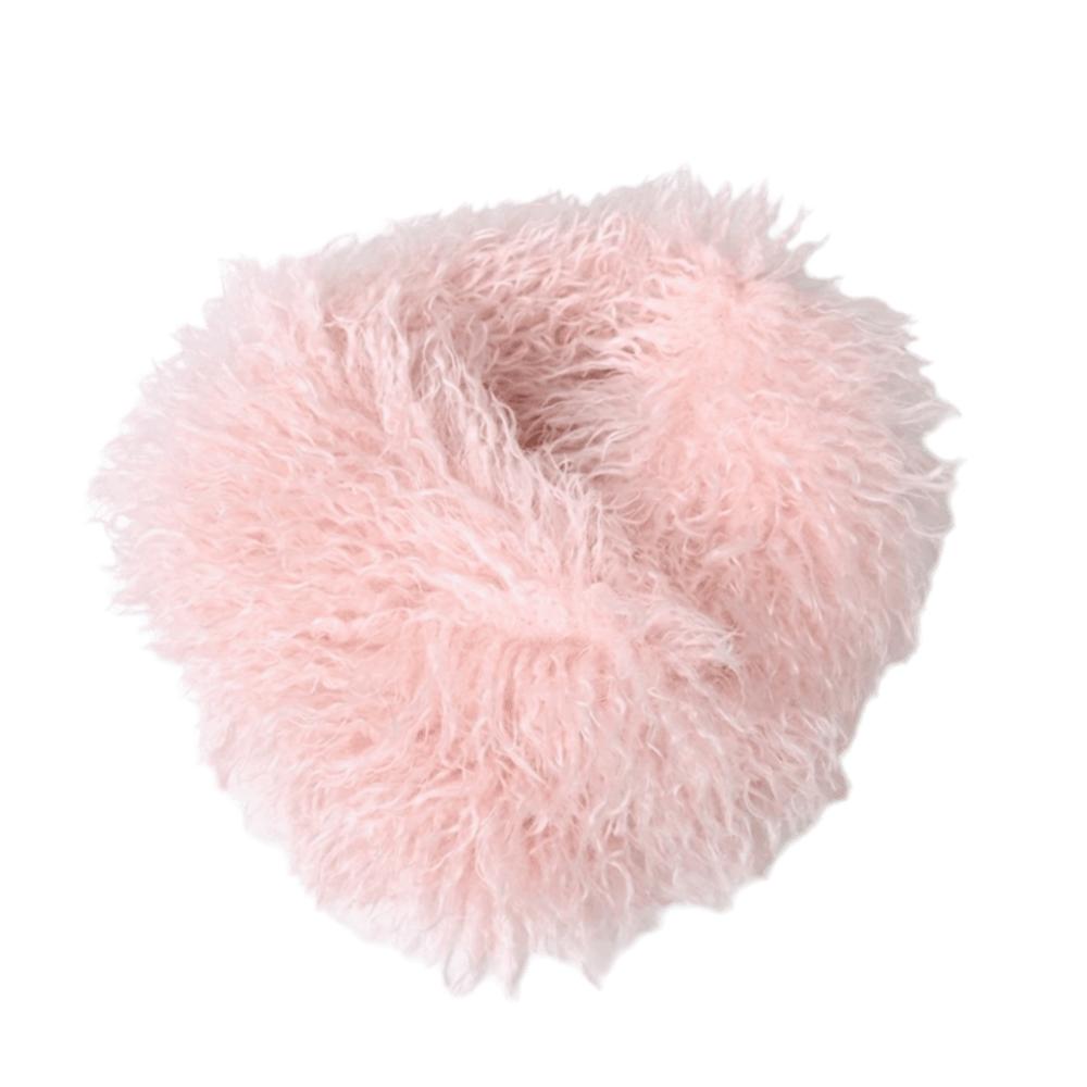 Solid Color Imitation Wool Scarf Magnetic Snap Faux Fur Collar Neckwear Fluffy Muffler  Night Out