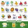 100 Pun Homophone Stickers Children's Fun Game Stickers Kindergarten English-style Cartoon Decoration