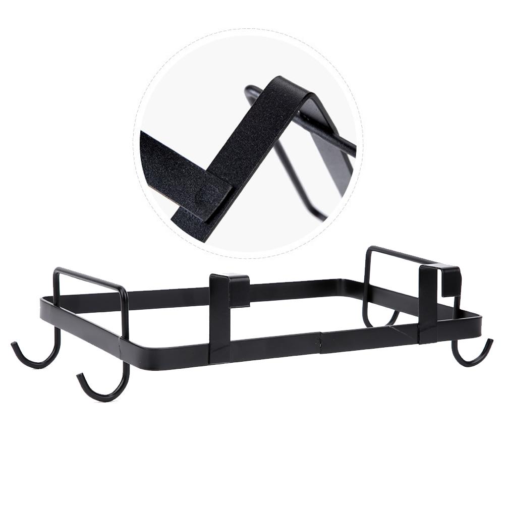 Household Hanging Iron Garbage Bag Rack Stand Bracket Trash Storage Holder Kitchen Accessory
