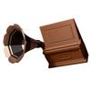 Stable Support Gramophone Style 2 Hole External Speaker Stand Easy Installation Vintaged Sound Desk Phone Stand