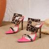 Tacones Altos de Tirantes para Mujer Sandalias de Aguja con Correa al Tobillo Punta Fina Punta Abierta Sandalias Sexy para Mujer Sandalias de Tacón de Verano Zapatos de Vestir para Boda Fiesta de Graduación