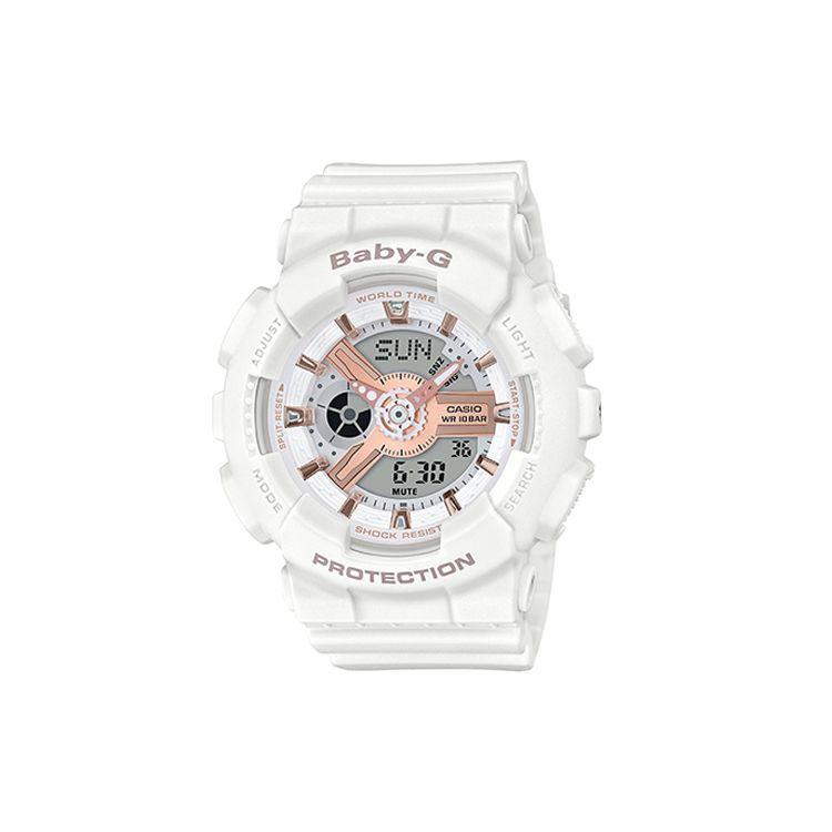 

Casio Baby-G Ice Cream Macaron Color Sports Waterproof Quartz Watch Resin Strap Women watches White BA-110RG-7A Regular Watch Box,White (Normal Edition)