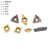 7pcs Carbide Inserts for 16mm Shank Lathe Boring Bar Turning Tool Holder CS