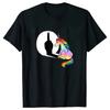 Unicorn Middle Finger T Shirt Women Mens T-Shirt Streetwear Tshirts Anime Clothes Four Seasons