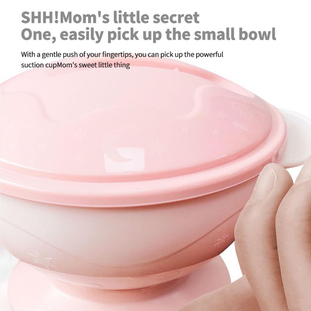 Dish Set Baby Bowl Eating Assist Fine Workmanship No Burrs Smooth Surface Tableware Sucker Base Plate Suction Feeding Bowls